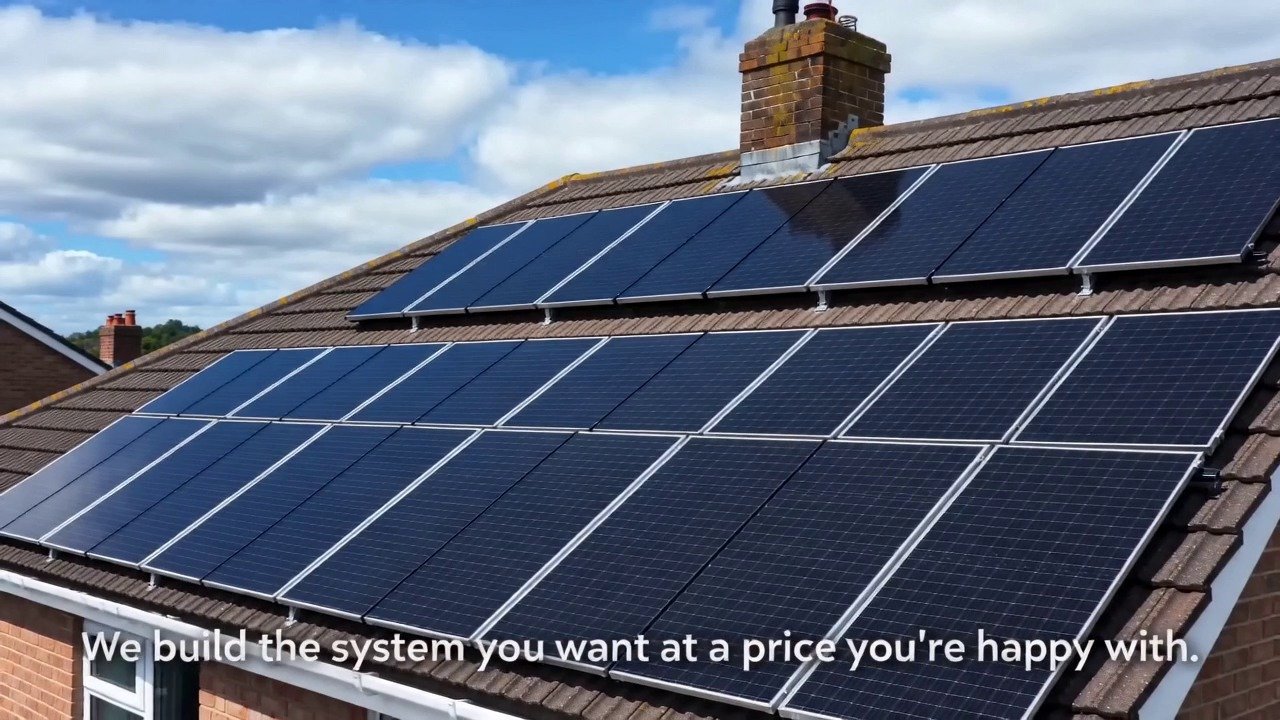 Solar panel imagery from the Home Energy promotional video